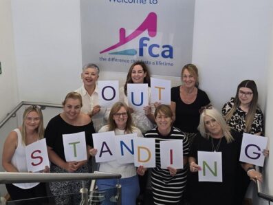 Team FCA celebrate their Ofsted Outstanding - New