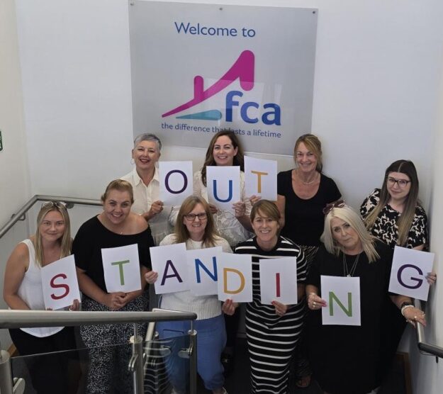 Team FCA celebrate their Ofsted Outstanding - New