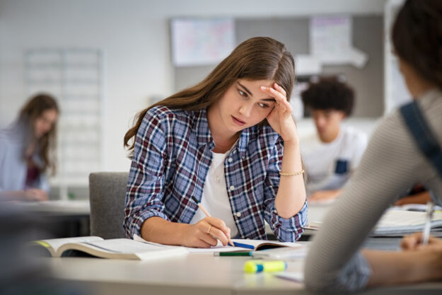 stressed teen