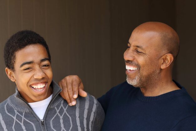 BAME man and teenager